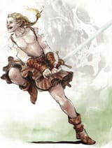 wood elf barbarian