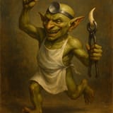20250612_2238_Triumphant Goblin Dentist_simple_compose_01jxjxrg6sern9tr5nes39qmvj