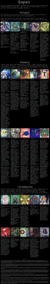 Esper CYOA by Lone Observer