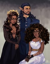 Accurate depiction of proud elf royalty