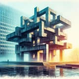 &#039;House of Stairs&#039;, installation, Cascade Falls Federal Building, 2078