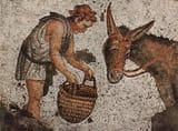 5th century byzantine farmer mosaic
