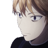 very shocked anime boy