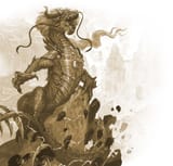 Miao Ying dragon form artwork Warhammer TOW