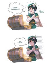 Grabbing treasure