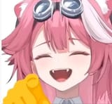 pink woman laughing