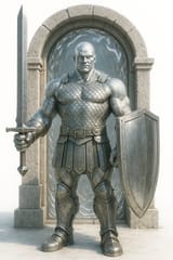 20250619_1853_Metal Genasi Warrior Stance_simple_compose_01jy4hm2e0f648bp8km6pgb9ce