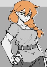 Tsundere hunter right of salvage wife who kills your orcs and calls you brute