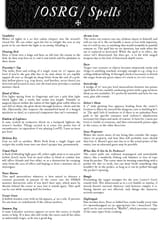 Some Level 1 Spells