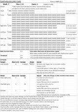 Garthira Record Sheet