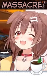 winking happy anime dog