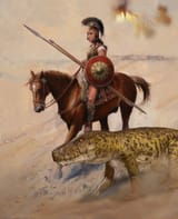 New Mu mercenary and his trusty saur v.1