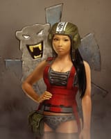 smoke jaguar girl