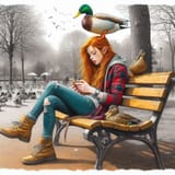 Duck on head