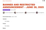 bans