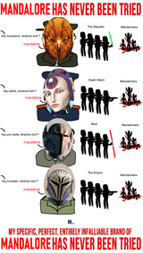 true mandalore has never been tried