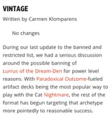Lurrus in Vintage