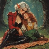 Girls Camping 12