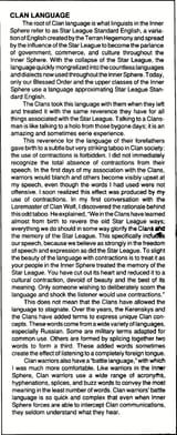Star League Standard English