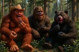 20250628_0939_Sasquatch, Wookiee, Bear Feast_simple_compose_01jytqh16ee5fa6cmph589ebwj