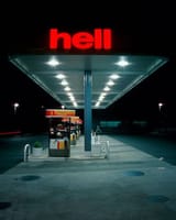 hell is a gas station