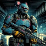 moebius comic art, Smiling Helmet