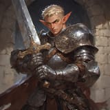 male eladrin fighter
