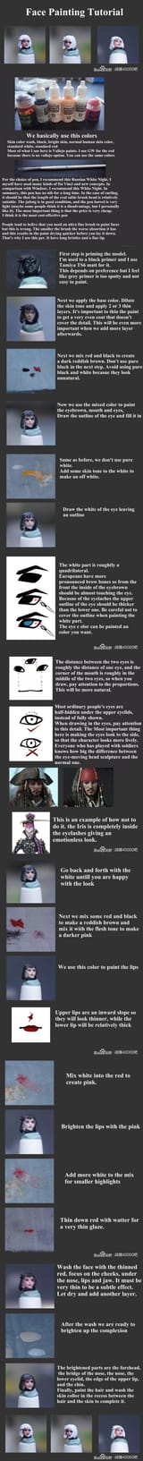 Sisters of Battle Face Paint