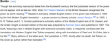 Tolkein was just one of the translators, nothing more.