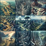 landscape top down