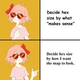 hex size