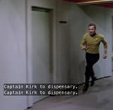 Kirk is RUNNING