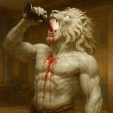 having a drink