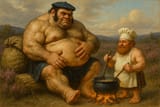 20250710_2308_Ogre and Halfling Campfire_simple_compose_01jzv2kqhte42a6vk2x6wazbzj