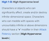 high 1-b high hyperverse level