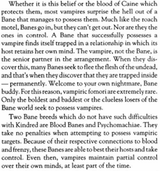 Banes and Vampires