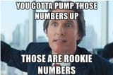 rookie numbers