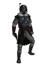 mando with fur collar