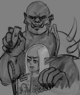 Elf orc headshave