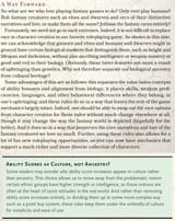 Ability Scores are cultural