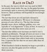 Race in DnD