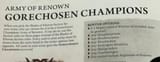 gorechosen champions