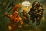 20250720_1654_Dwarven Clash_ Fury vs. Technology_simple_compose_01k0m54gewfvg85zvatqcaaka2