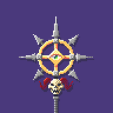 Warhammer 40k Chaos sorcerer staff by KrapivinStepan