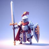 low poly knight slop