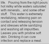 hot white milky water