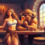 a drink at the tavern