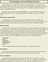 HMSLIMA&#039;s Solo Rules for BFRPG