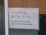 Do Not Dumb Here