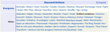 KeywordAction